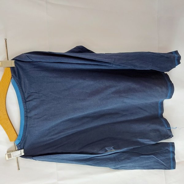 Langarmshirt blau, Aufschrift "Catcher" Größe 134-140