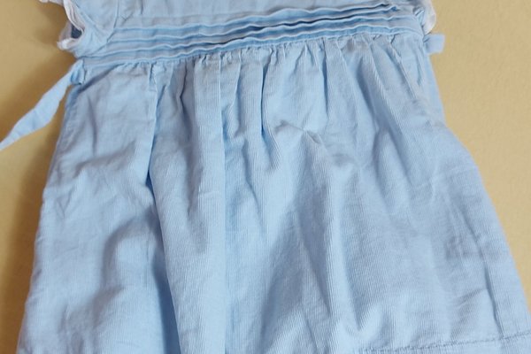 Kinder Kleidchen blau / weiß gestreift Größe 18-24 Monate Gocco